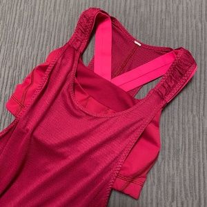 Bright raspberry lululemon bra top